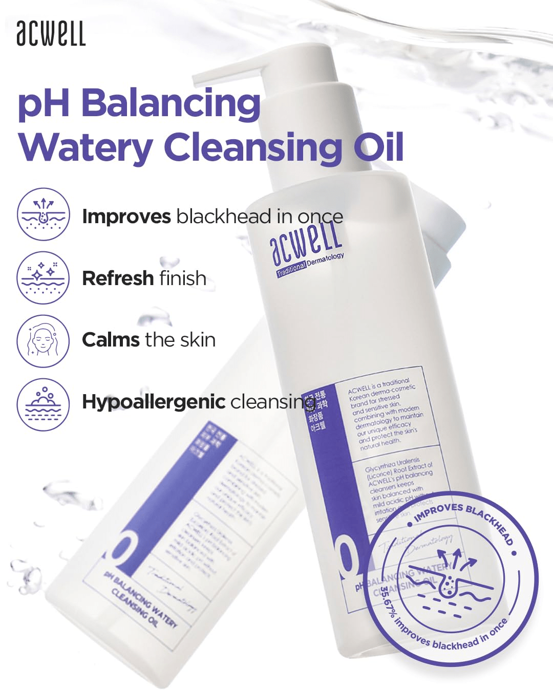 skincare-kbeauty-glowtime-acwell ph balancing watery cleansing oil