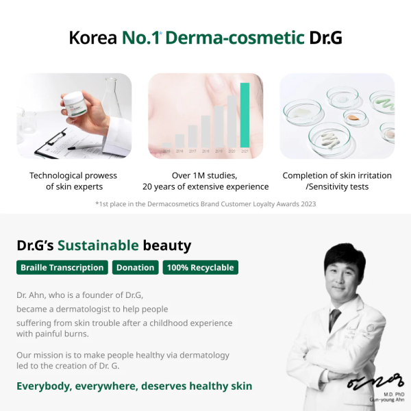 skincare-kbeauty-glowtime-dr G RED Blemish Clear Soothing Active Essence