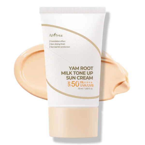 skincare-kbeauty-glowtime-isntree yam root smilk tone up sun cream