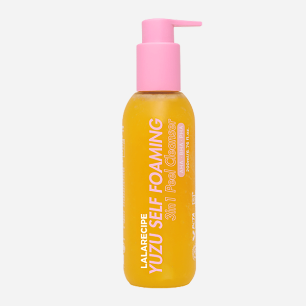 skincare-kbeauty-glowtime-lala recipe yuzu self foaming 3 in 1 peel cleanser