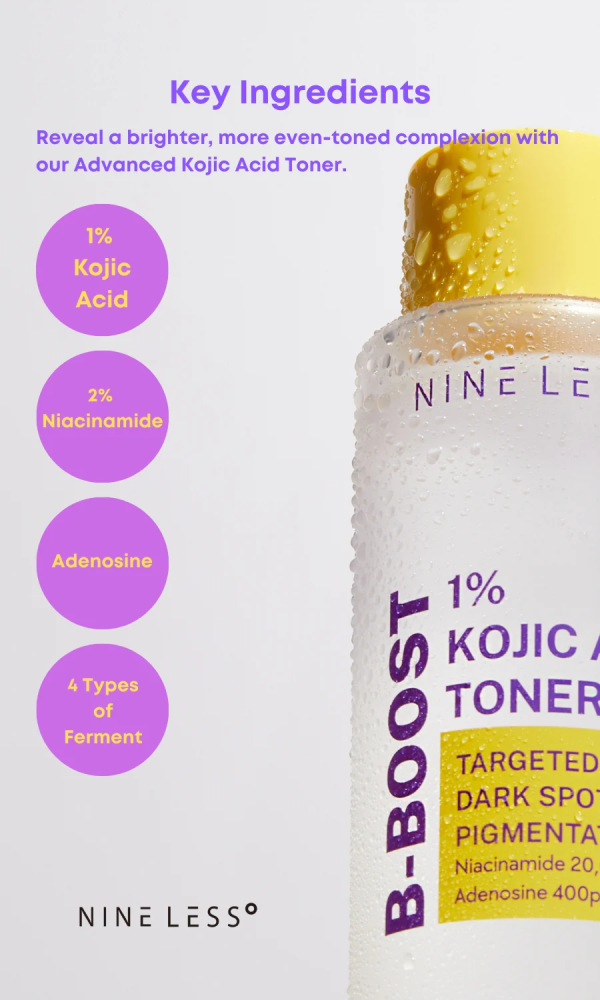 skincare-kbeauty-glowtime nineless b boost 1% Kojic Aacid toner