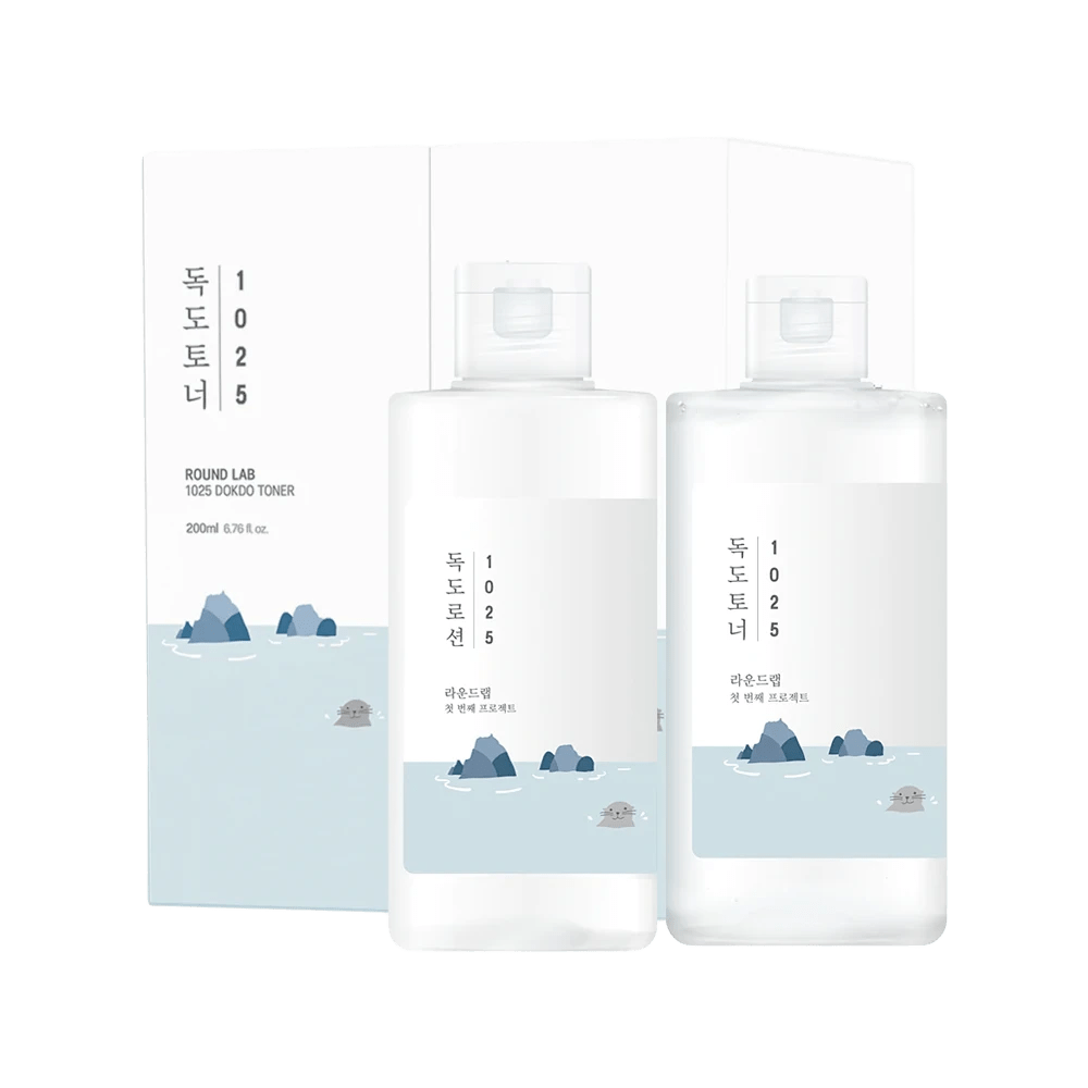 skincare-kbeauty=glowtime round lab 1025 dokdo toner and lotion special set