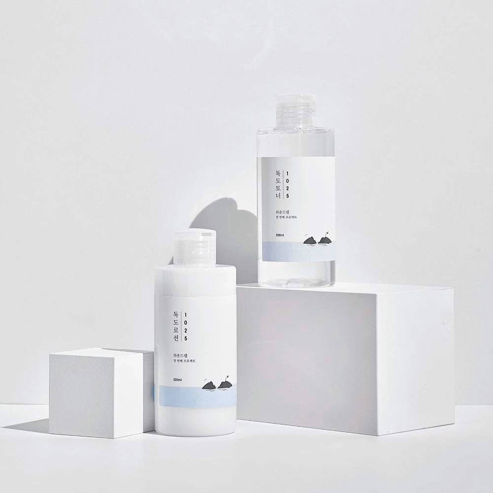 skincare-kbeauty=glowtime round lab 1025 dokdo toner and lotion special set