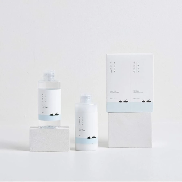 skincare-kbeauty=glowtime round lab 1025 dokdo toner and lotion special set