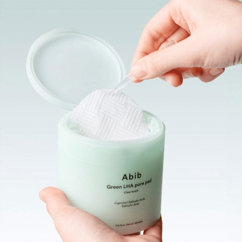 skincare-kbeauty-glowtime-abib green lha pore pad clear touch