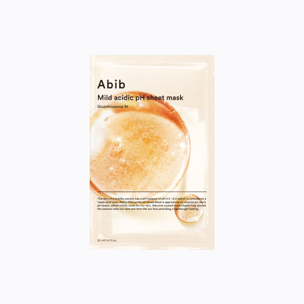 skincare-kbeauty-glowtime-abib mild acidic ph sheet mask glutathiosome fit