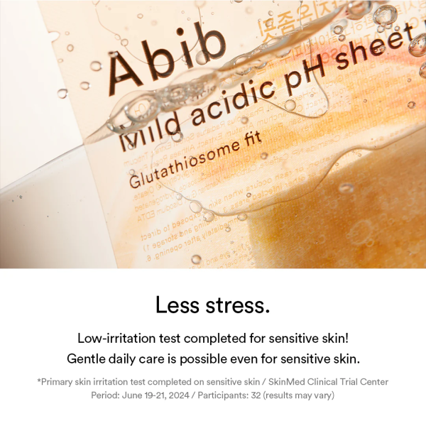 skincare-kbeauty-glowtime-abib mild acidic ph sheet mask glutathiosome fit