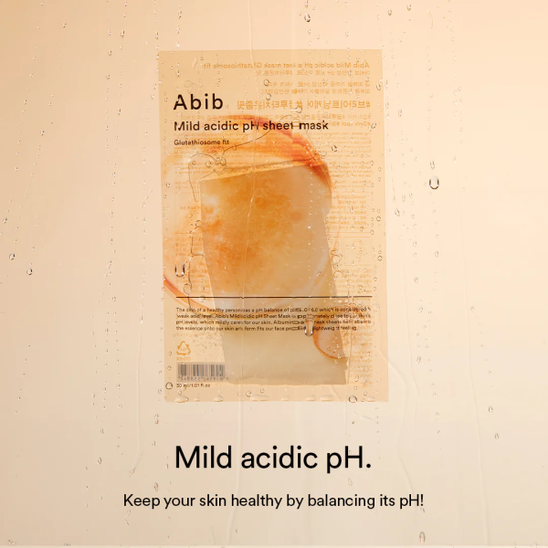 skincare-kbeauty-glowtime-abib mild acidic ph sheet mask glutathiosome fit