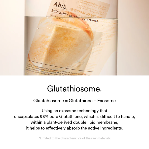 skincare-kbeauty-glowtime-abib mild acidic ph sheet mask glutathiosome fit