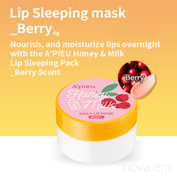 skincare-kbeauty-glowtime-apieu honey and milk daily lip mask berry