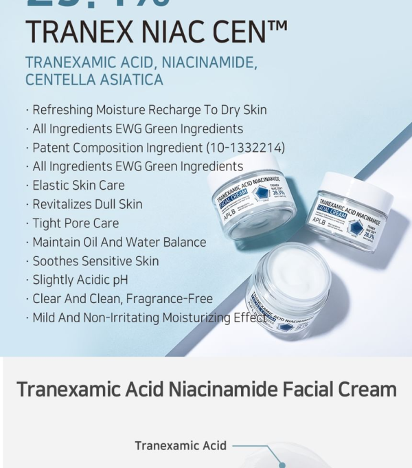 skincare-kbeauty-glowtime-aplb tranexamic Acid niacinamide faical cream