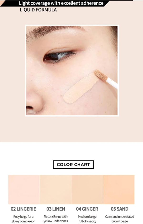 skincare-kbeauty-glowtime-clio kill cover liquid concealer 04 ginger