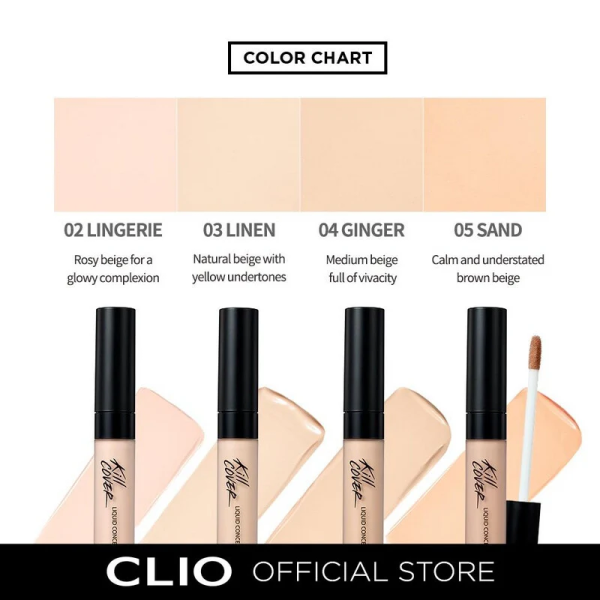 skincare-kbeauty-glowtime-clio kill cover liquid concealer 04 ginger