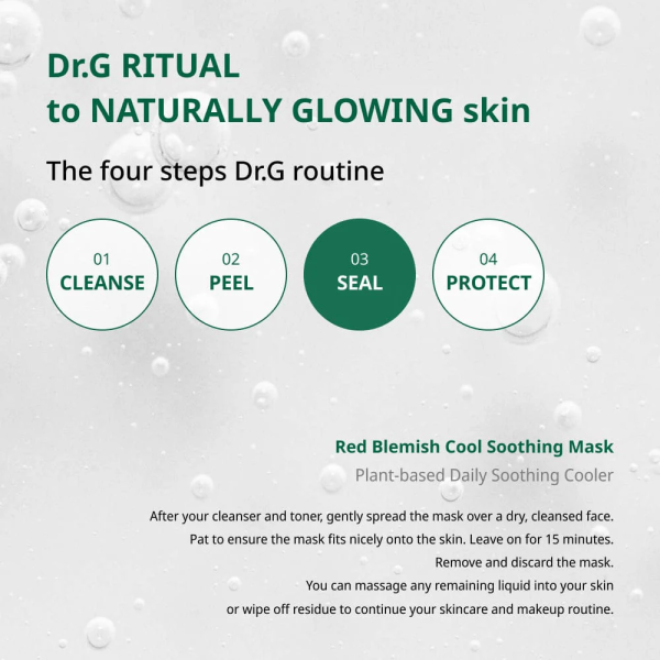 skincare-kbeauty-glowtime-dr G RED Belmsih Soothing Mask