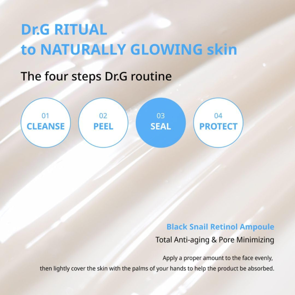 skincare-kbeauty-glowtime-dr g black snail retinol ampoule