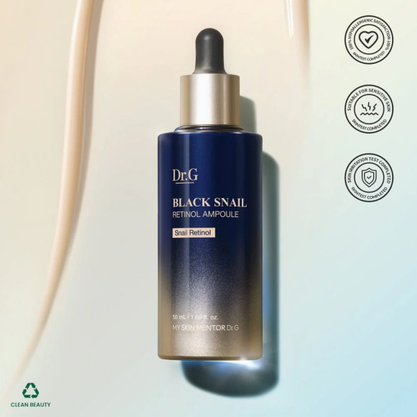 skincare-kbeauty-glowtime-dr g black snail retinol ampoule