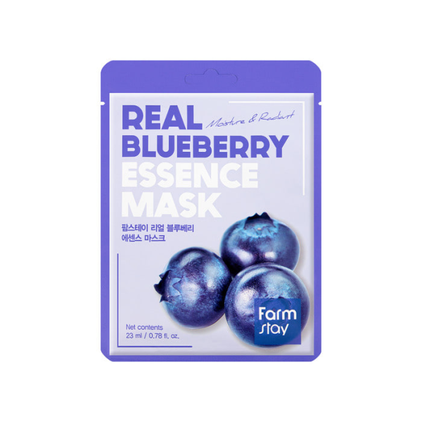 skincare-kbeauty-glowtime- farm stay real essence mask blueberry