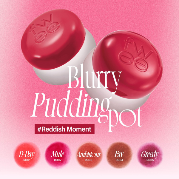 skincare-kbeauty-glowtime-fwee lip and cheek blurry pudding pot ambitious