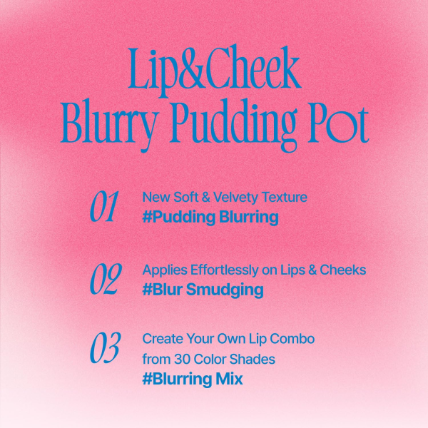 skincare-kbeauty-glowtime-fwee lip and cheek blurry pudding pot ambitious