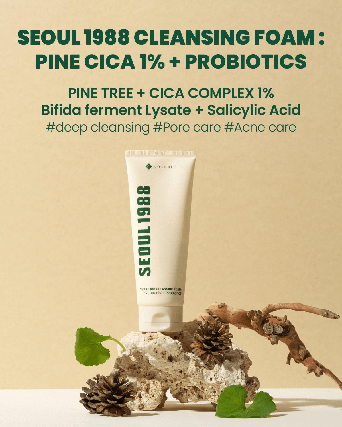 skincare-kbeauty-glowtime-k secret pine cica 1% + Probiotics