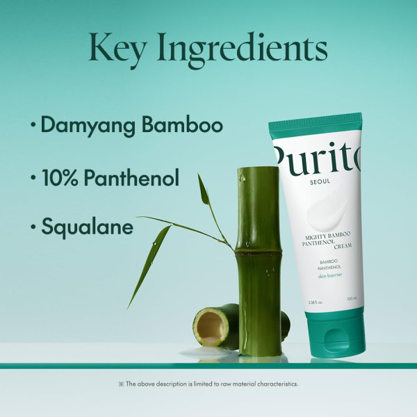 skincare-kbeauty-glowtime-purito mighty bamboo panthenol cream