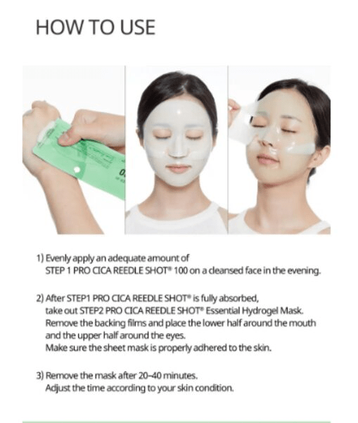 skincare-kbeauty-glowtime-VT Cosmetics reti A reedle shot 100 2 step hydrogel mask