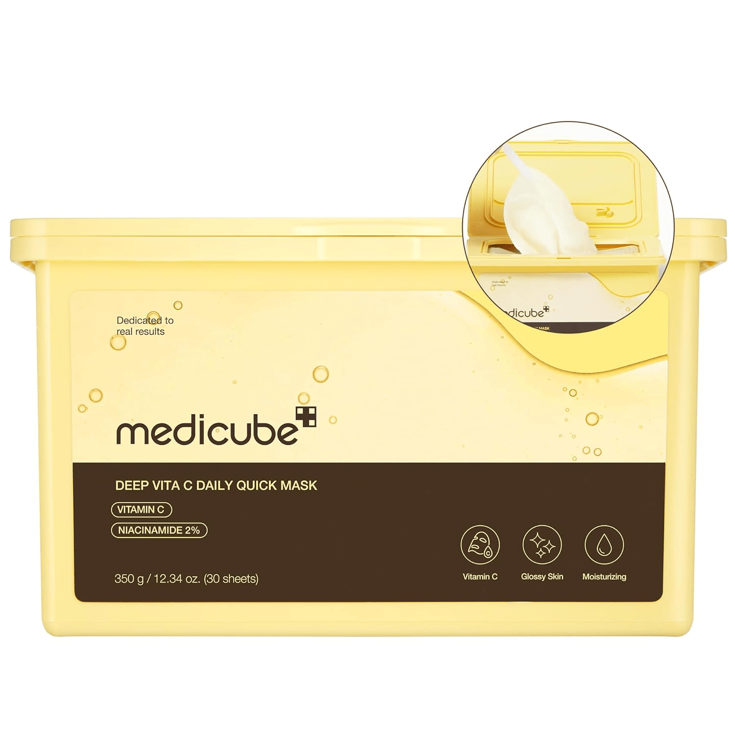 skincare-kbeauty-glowtime-medicube deep vita C daily quick mask 30 sheets