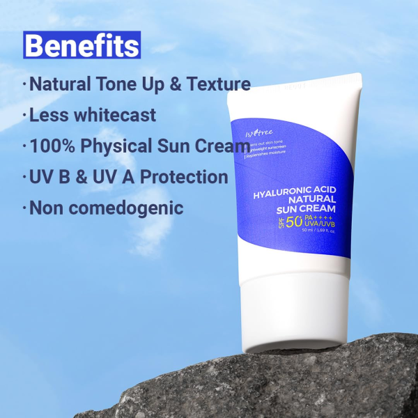 skincare-kbeauty-glowtime- isntree hyaluronic acid natural sun cream