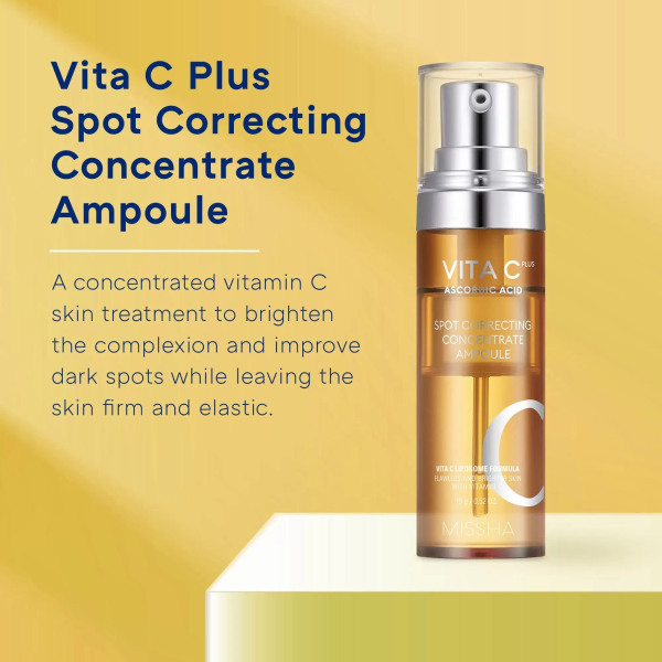 skincare-kbeauty-glowtime-Missha Vita C Spot Correcting and firming ampoule