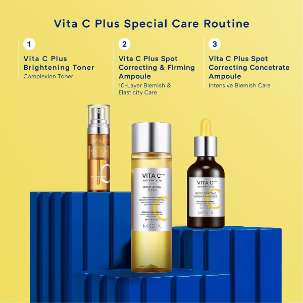 skincare-kbeauty-glowtime-Missha Vita C Spot Correcting and firming ampoule