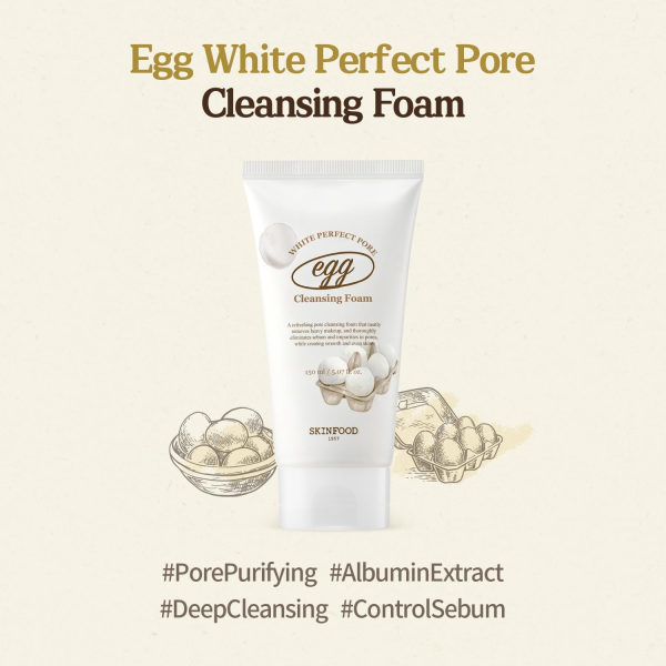 skincare-kbeauty-glowtime-skinfood egg white perfect pore foam