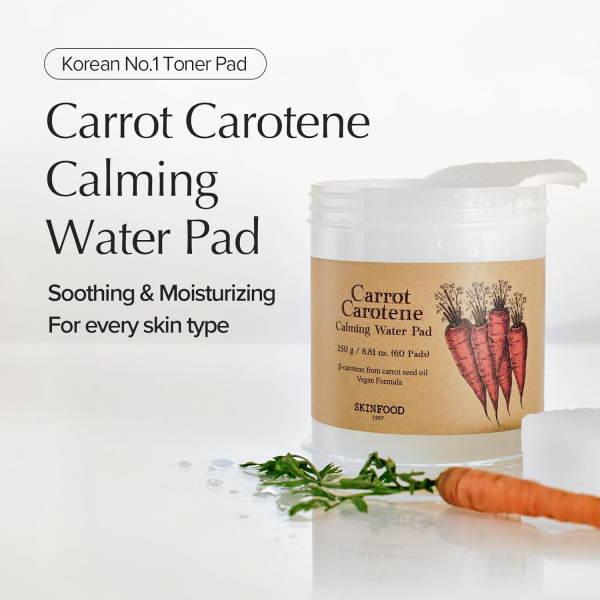 skincare-kbeauty-glowtime-skinfood carrot carotene calming water pad