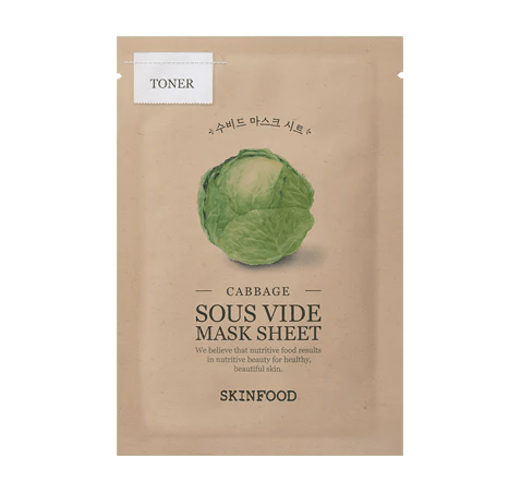 skincare-kbeauty-glowtime-skinfood sousvide mask sheet cabbage