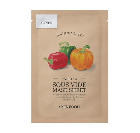 skincare-kbeauty-glowtime-skinfood sousvide mask sheet paprika