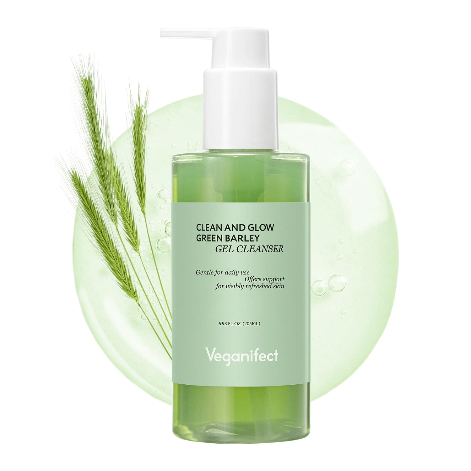 skincare-kbeauty-glowtime-veganifect clean and glow green barley gel cleanser