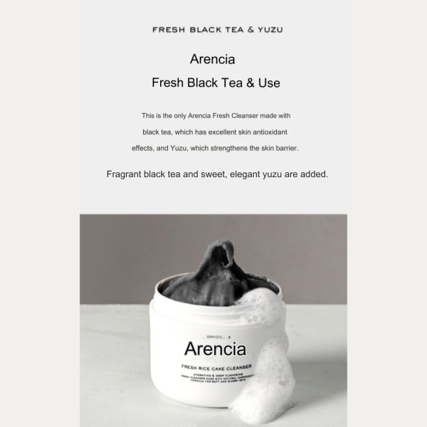 skincare-kbeauty-glowtime-arencia black tea and Yuzu cleanser