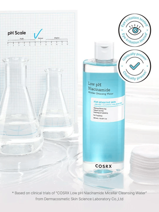 skincare-kbeauty-glowtime-cosrx low ph Niacinamide micellar cleansing water