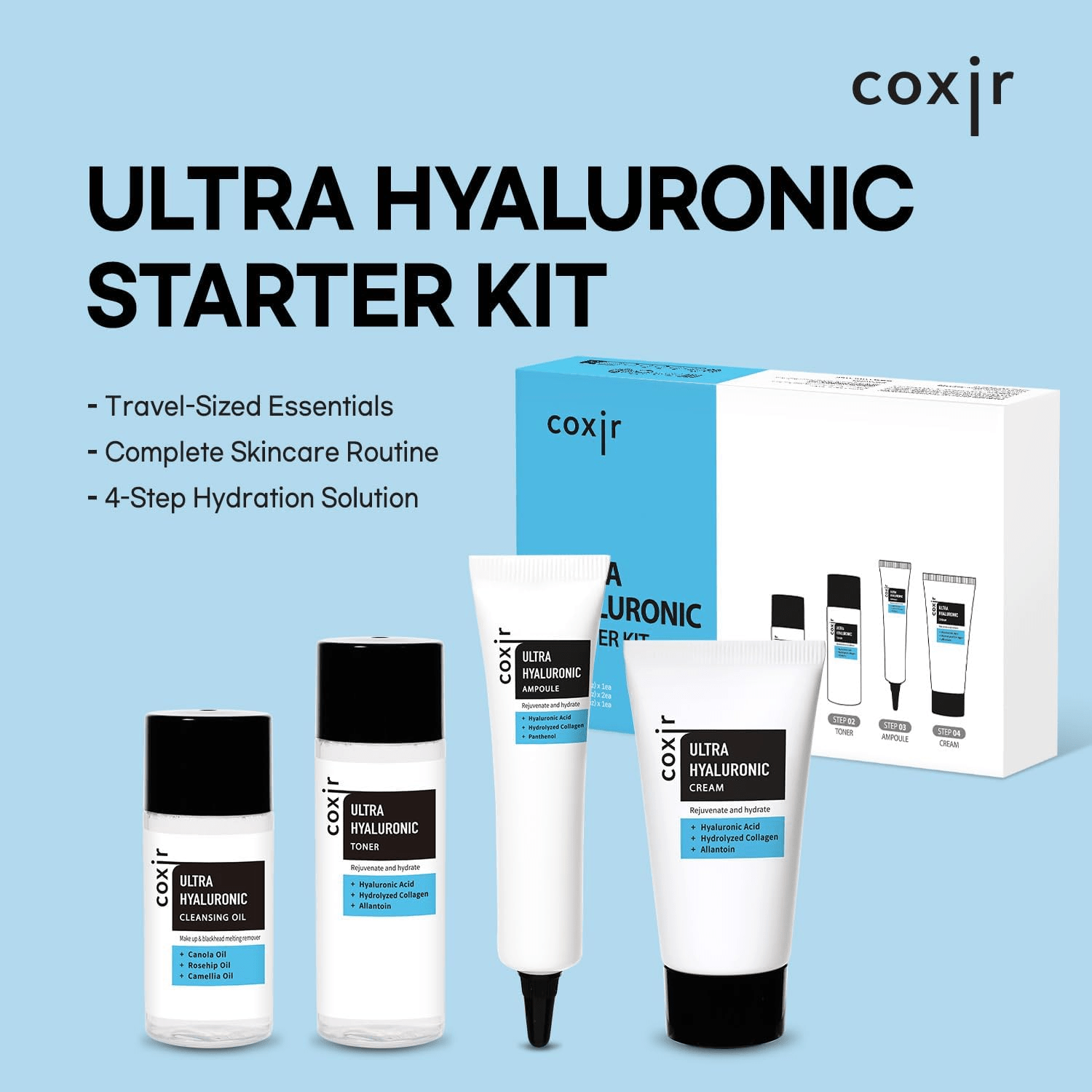 skincare-kbeauty-glowtime-coxir ultra hyaluronic starter kit