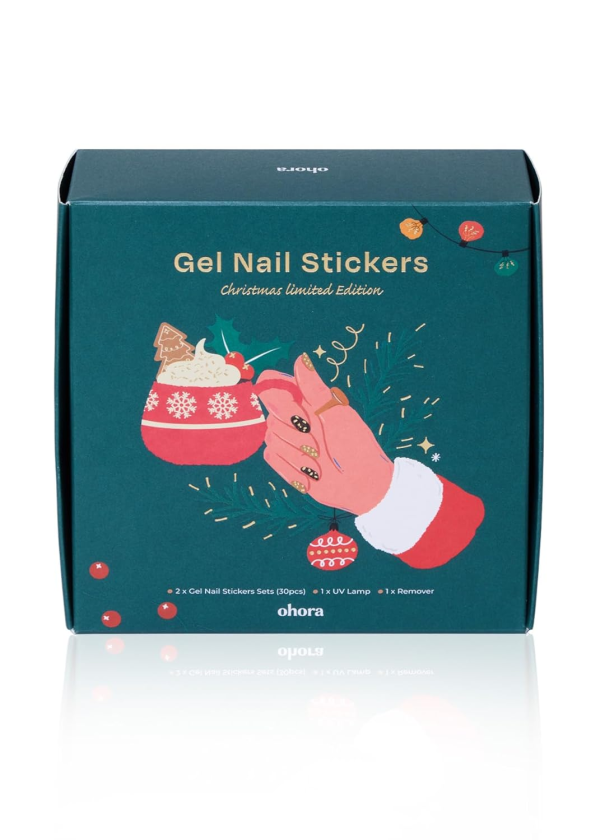 skincare-kbeauty-glowtime-ohora gel nail stickers christmas limited edition