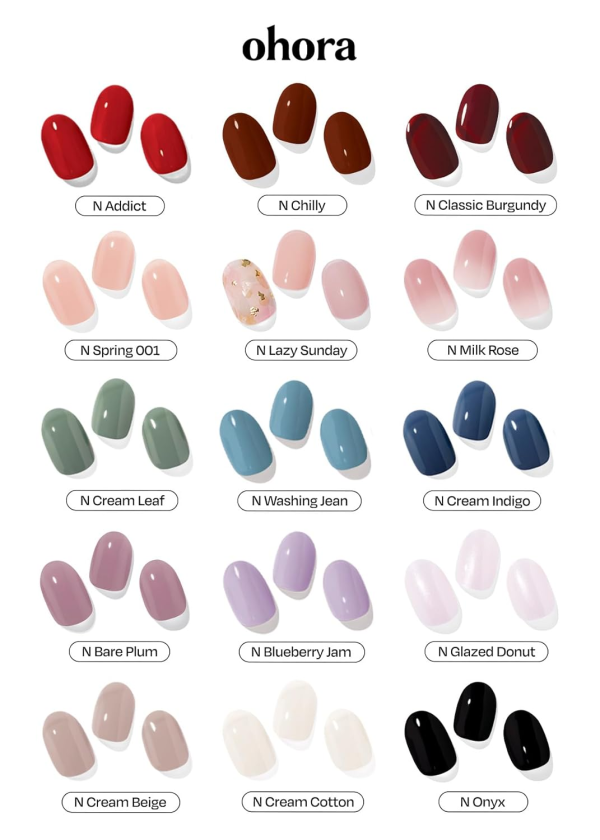 skincare-kbeauty-glowtime-ohora gel nail stickers christmas limited edition