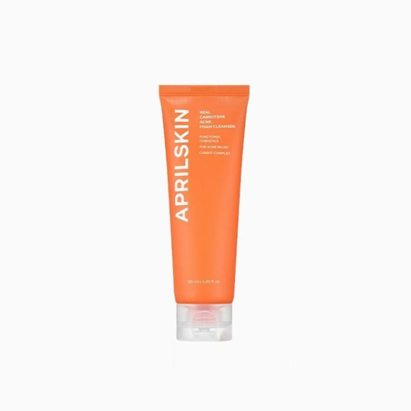 skincare-kbeauty-glowtime-APRIL SKIN Real Carrotene Acne Foam Cleanser