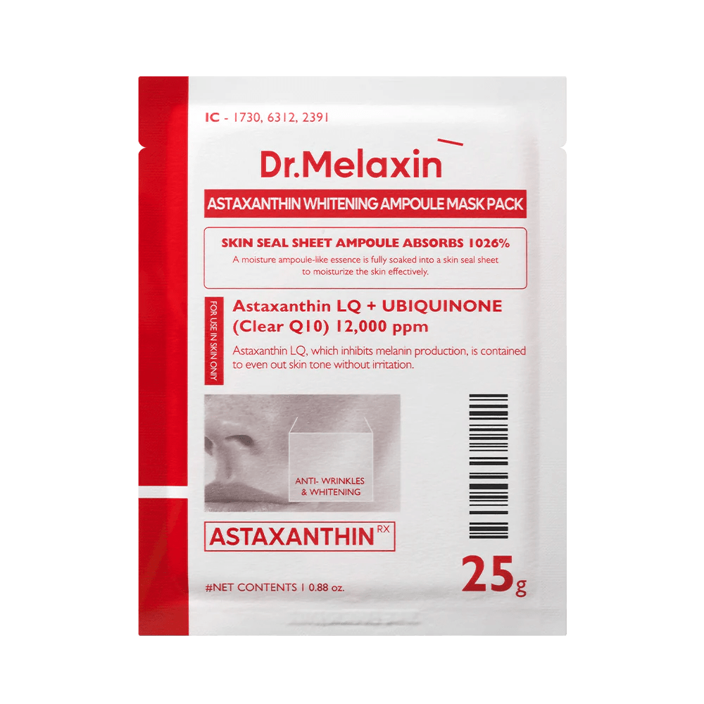 skincare-kbeauty-glowtime-dr melaxin astaxanthin extra whitening ampoule mask