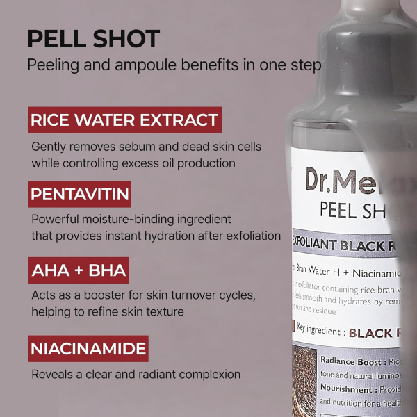 skincare-kbeauty-glowtime-dr melaxin peel shot exfoliant black rice peeling ampoule