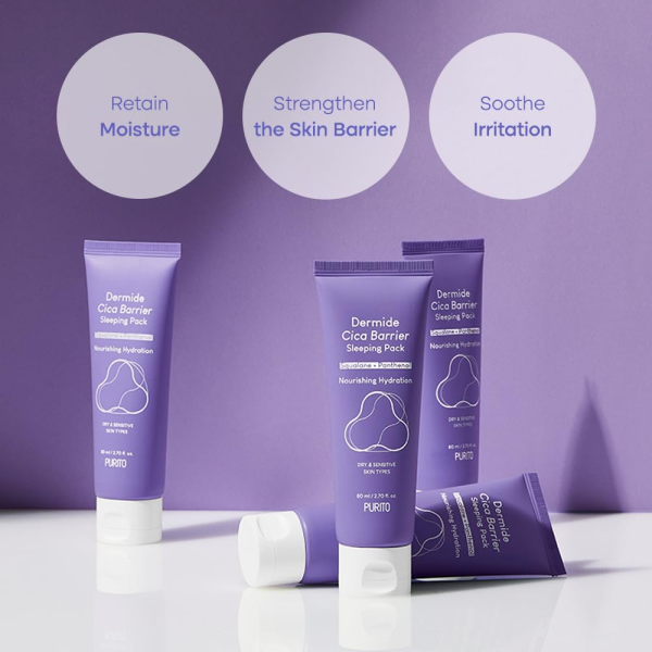 skincare-kbeauty-glowtime-purito dermide cica barrier sleeping pack