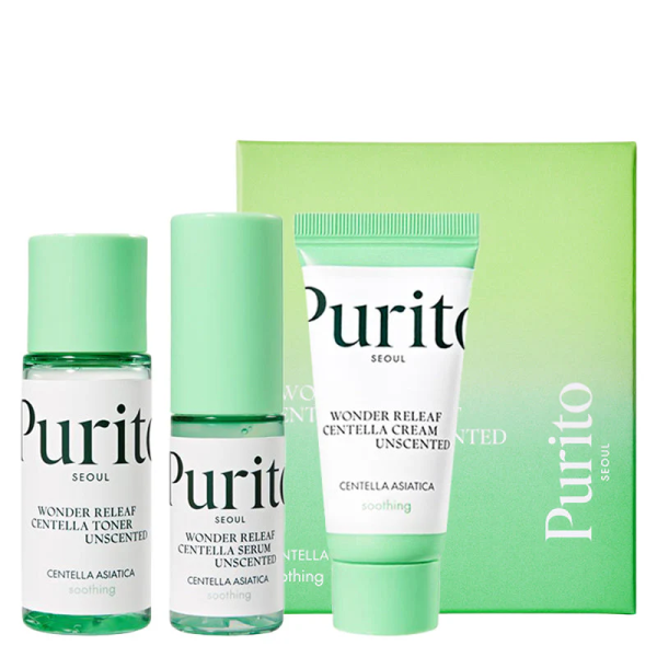 skincare-kbeauty-glowtime-purito wonder releaf centella mini kit unscented