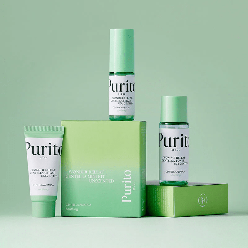 skincare-kbeauty-glowtime-purito wonder releaf centella mini kit unscented