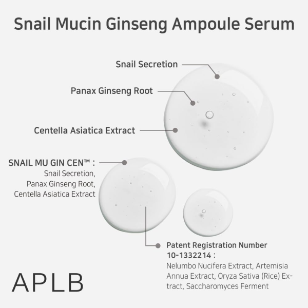 skincare-kbeauty-glowtime-aplb snail mucin ginseng ampoule