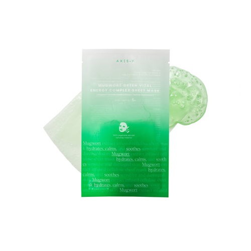 sk-axois y mugwort green vital energy complex sheet mask