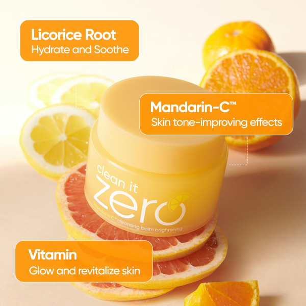 skincare-kbeauty-glowtime-banila co clean it zero mandarin cleansing balm brightening