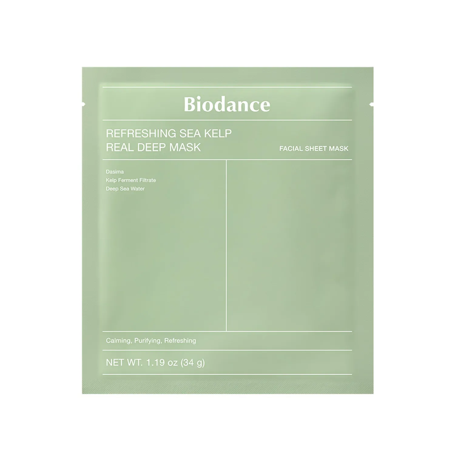 skincare-kbeauty-glowtime-biodance refreshing sea kep real deep mask